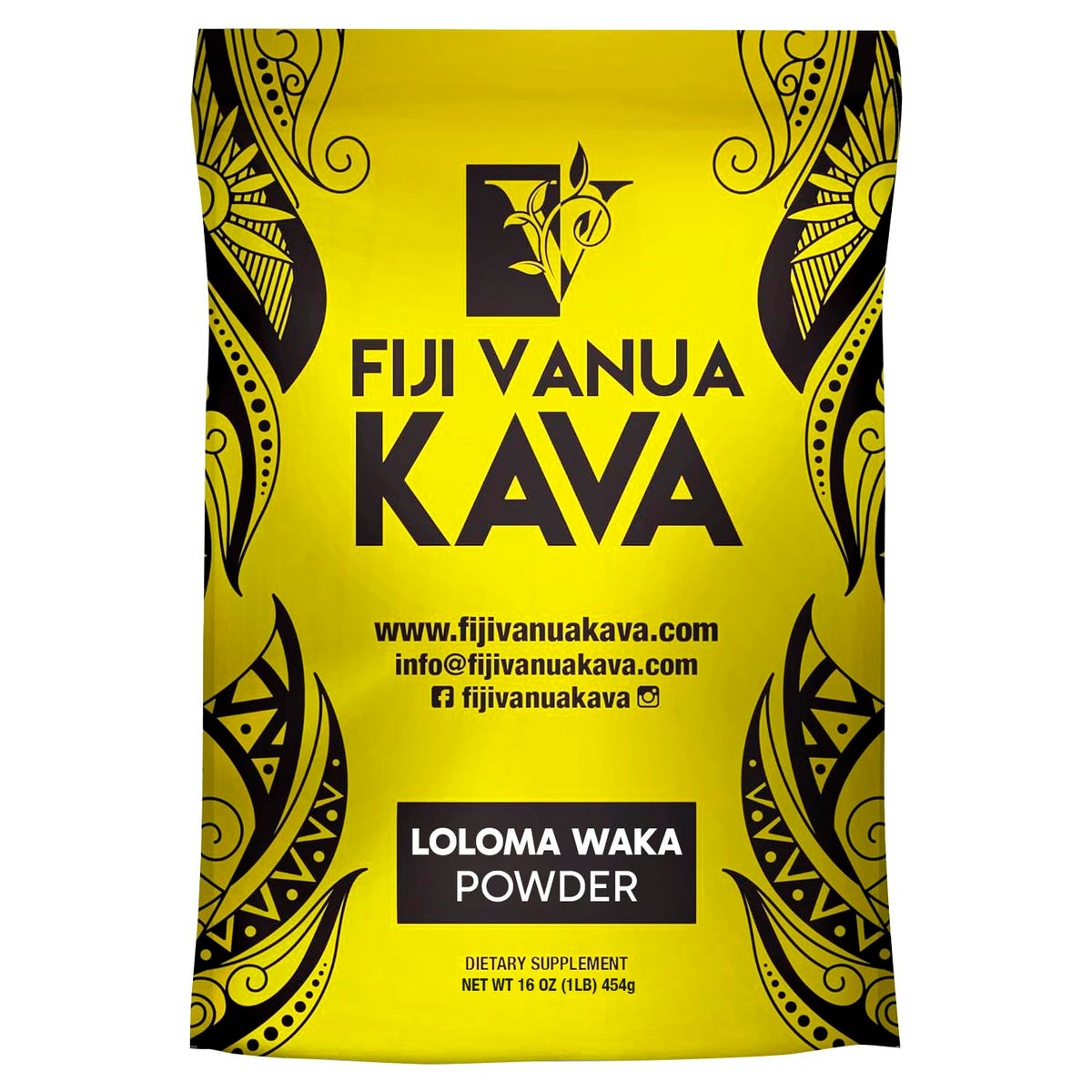 Fiji Vanua Kava Loloma Waka powder bottle ready for a smooth, balanced kava experience.