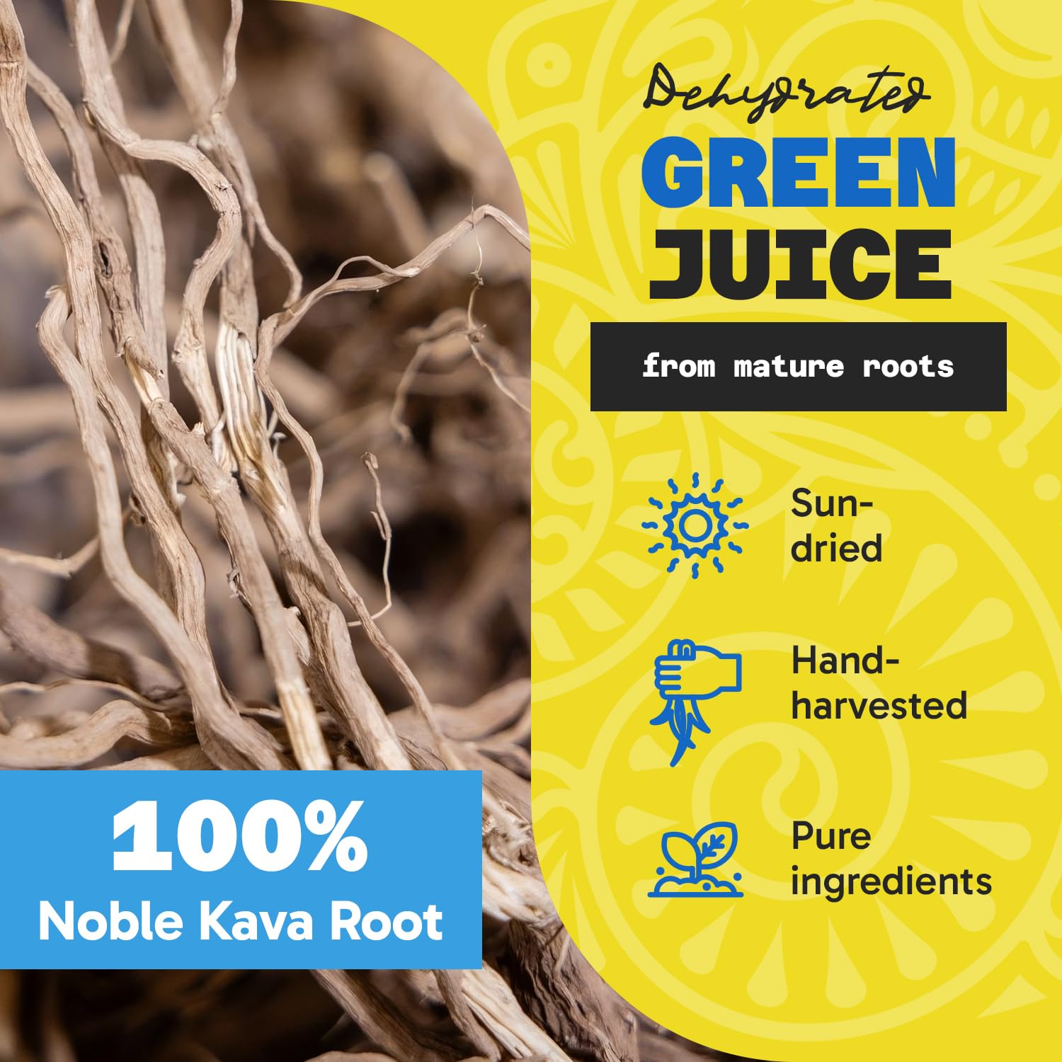 Fiji Vanua Kava packaging box displaying noble kava from Fiji