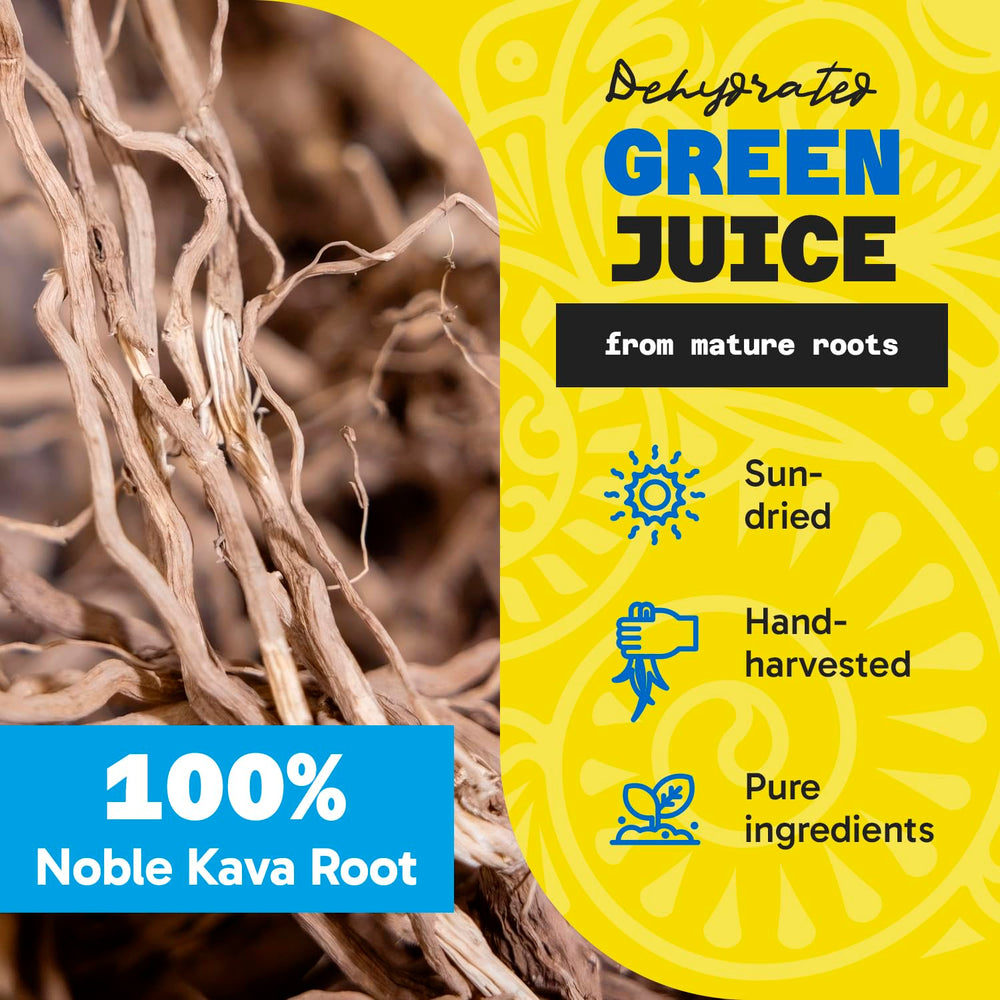 Fiji Vanua Kava packaging box displaying noble kava from Fiji