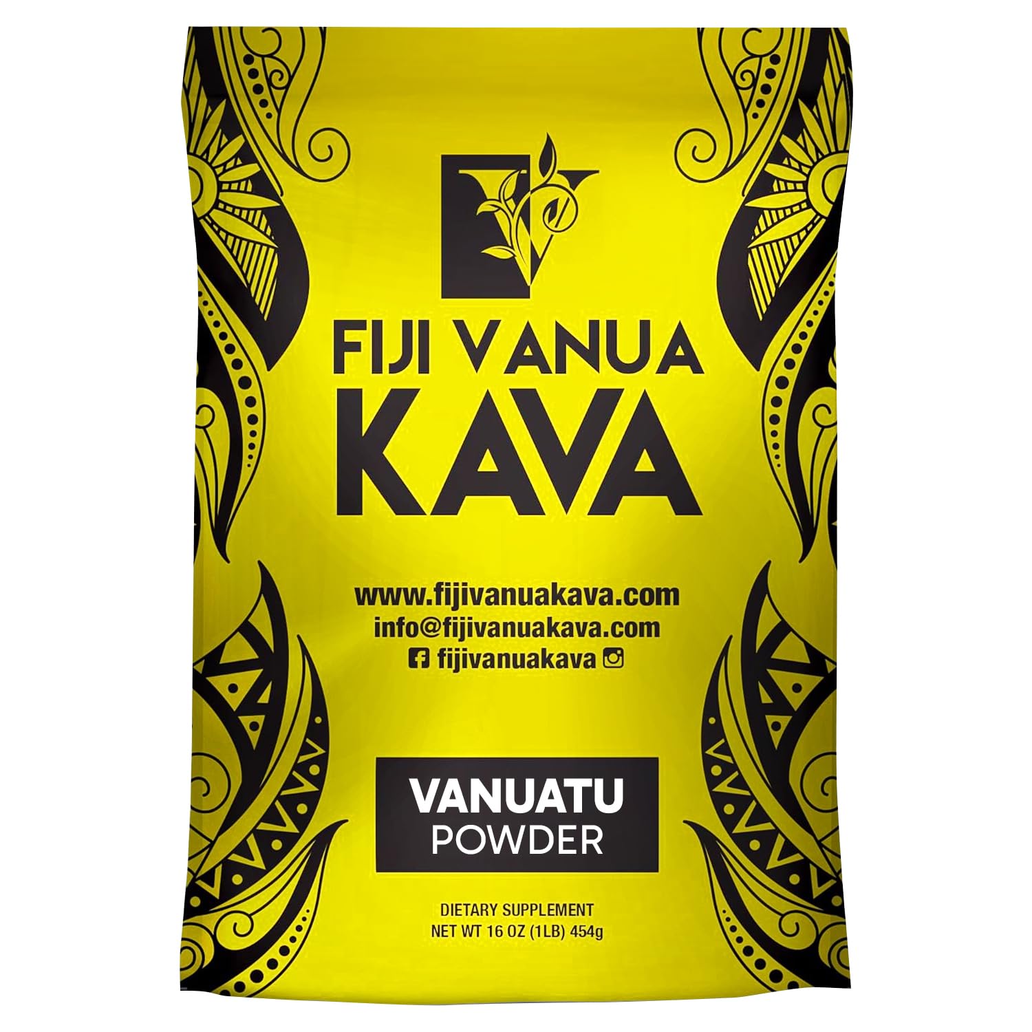 Fiji Vanua Kava Vanuatu powder bottle close-up for traditional brewing