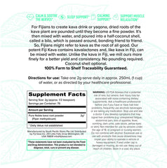 Close-up of FijiKava high kavalactone content signaling potent calm.