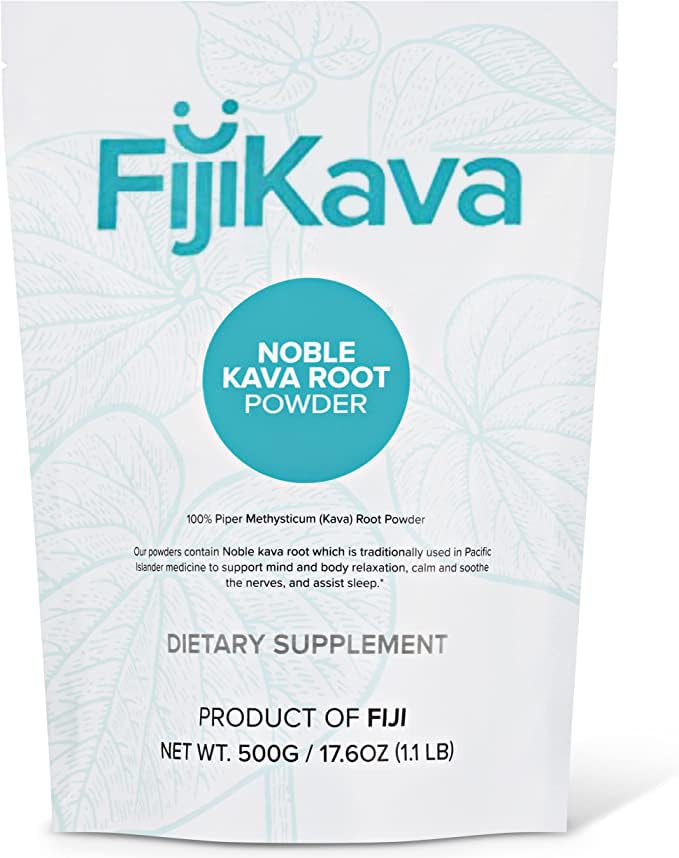 FijiKava instant kava powder bottle 500g for quick relaxation