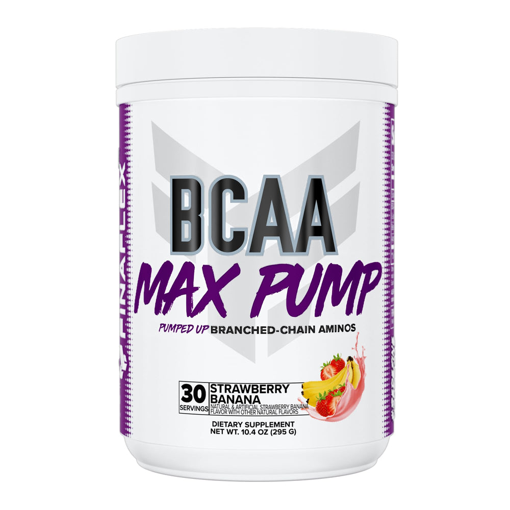 FINAFLEX BCAA MAX PUMP bottle-front view showing endurance support for workouts