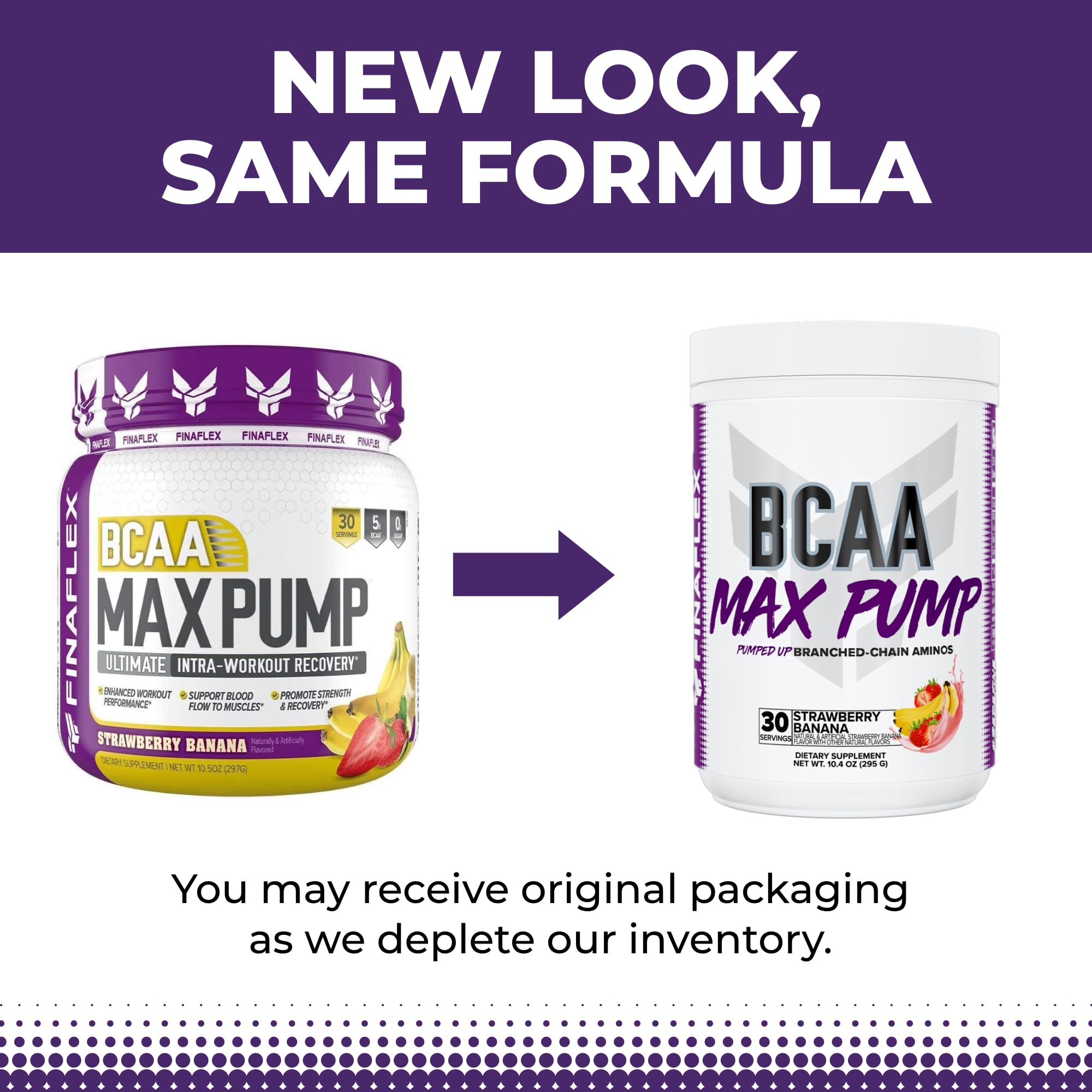 FINAFLEX BCAA MAX PUMP powder-scoop image shows easy pre-workout mixing
