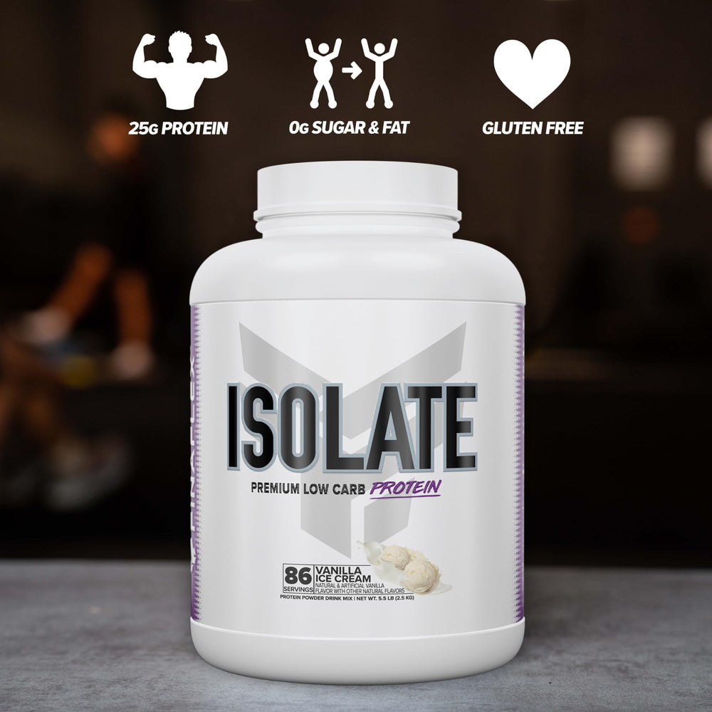 FINAFLEX ISOLATE Vanilla pudding bowl for a low-carb protein dessert.