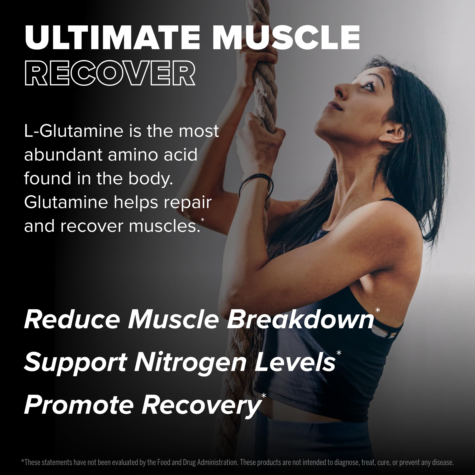 FINAFLEX Pure Glutamine dissolving in water demonstrates quick mix.