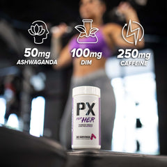 FINAFLEX PX for HER bottle on wood table ready for daily use.