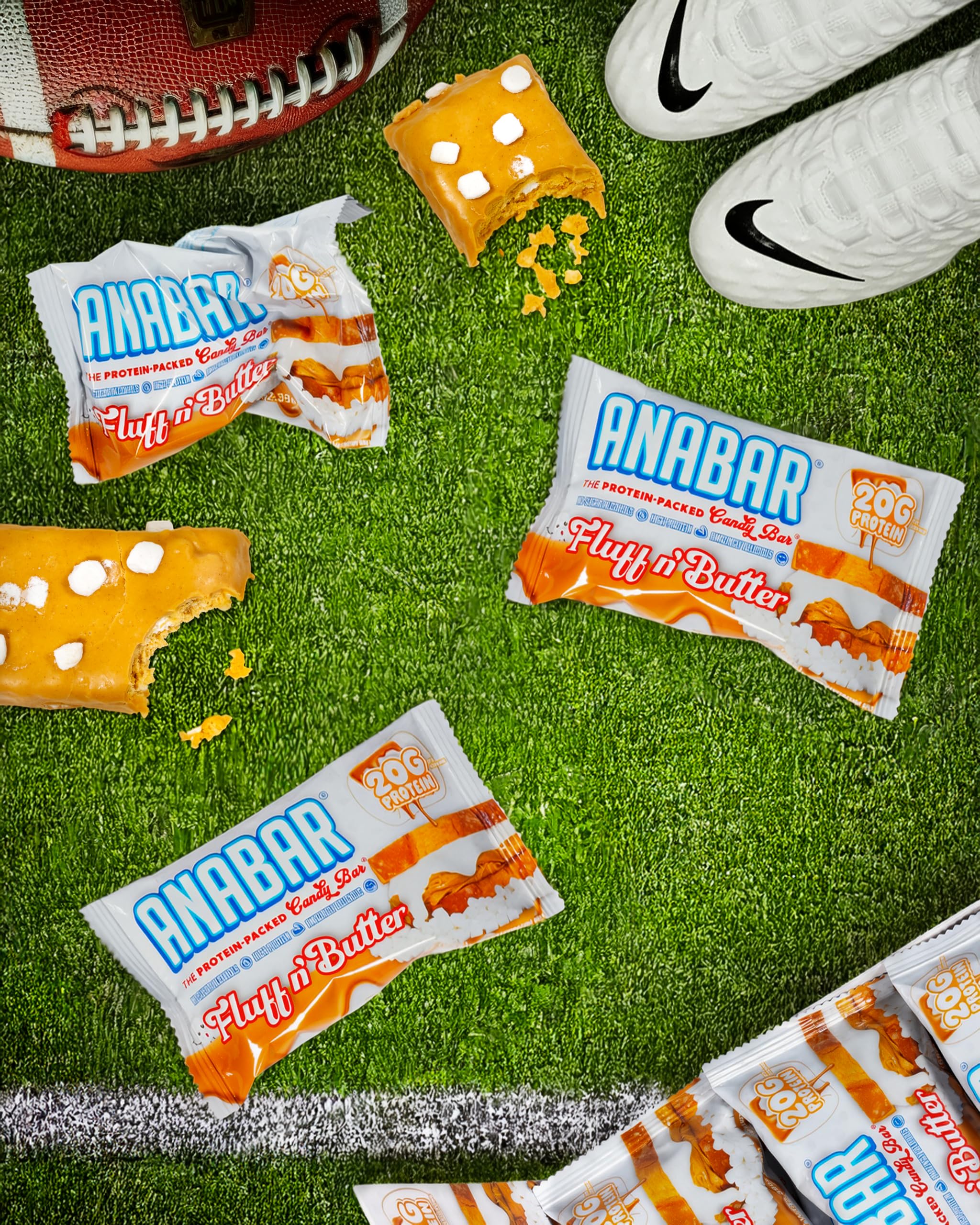 Anabar Bar close-up highlighting 20 grams of protein per bar
