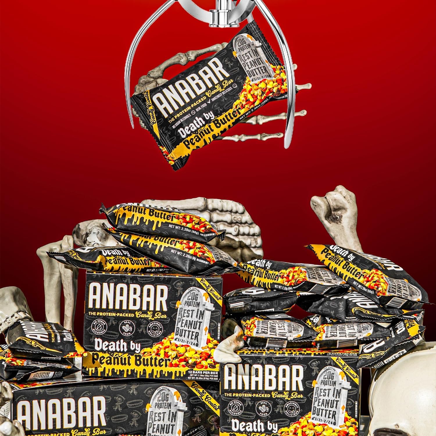 Final Boss Anabar bar in lunchbox ready for snack time