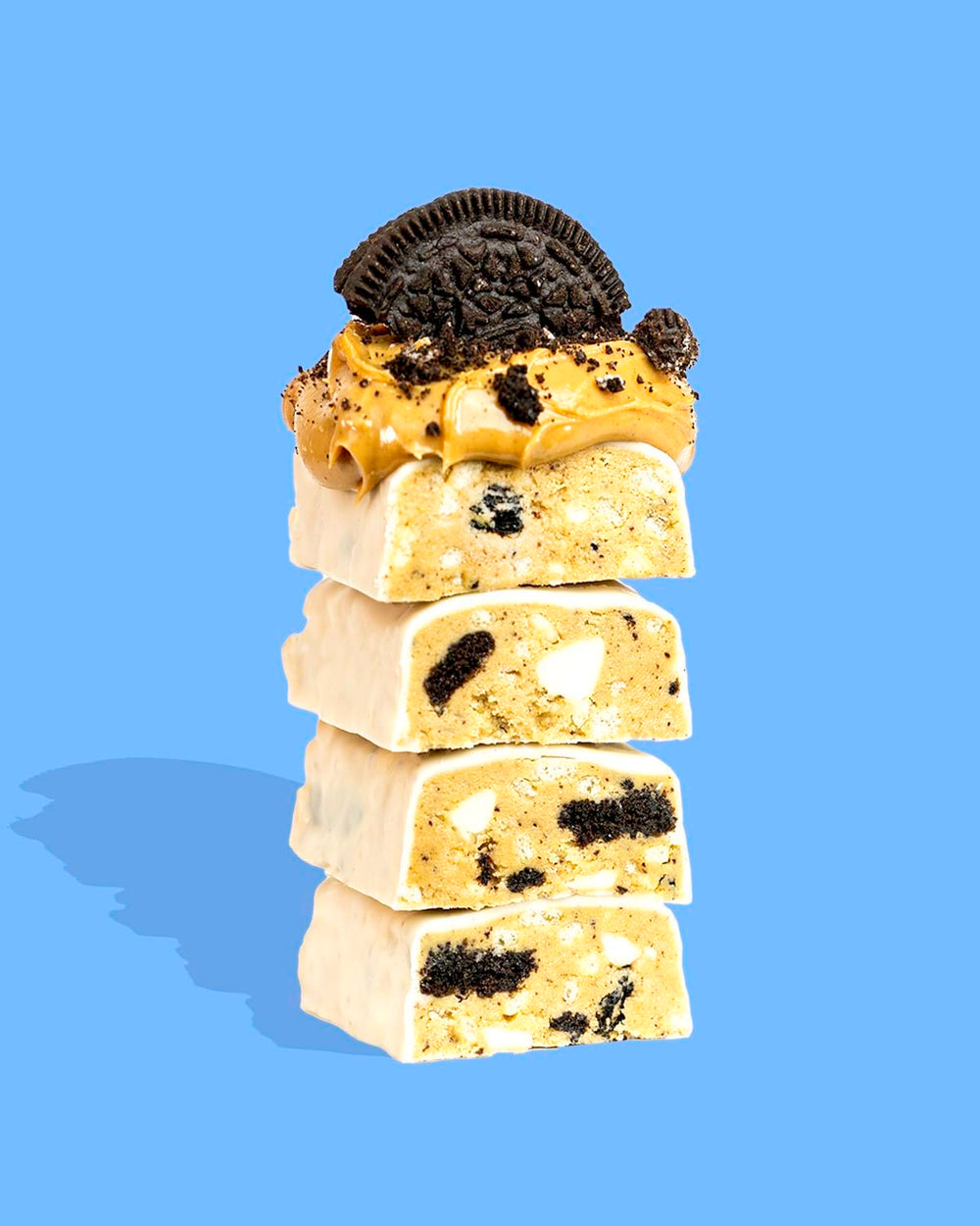Final Boss Anabar chocolate coating close-up emphasizes authentic coating
