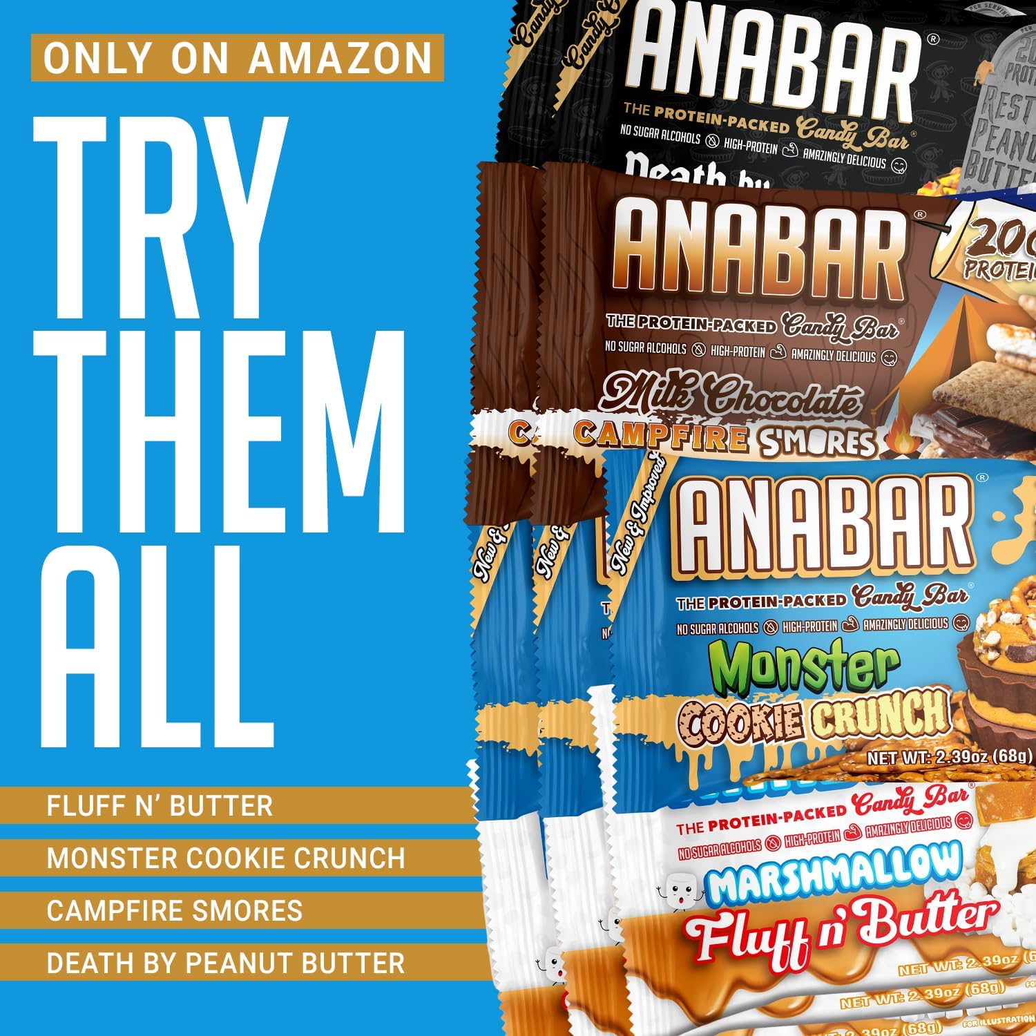 Final Boss Anabar Death by Peanut Butter bar close-up highlighting flavor