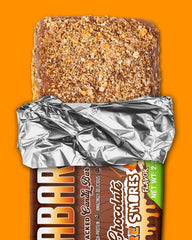 Final Boss Anabar bar on the go for quick high-protein snacking.