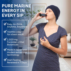 FINE JAPAN Fucoidan Plus Drink lifestyle-serve conveys easy daily ritual with seaweed blend