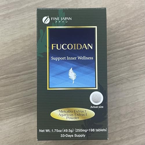 FINE JAPAN Fucoidan capsules pour demonstrates convenient daily wellness routine.