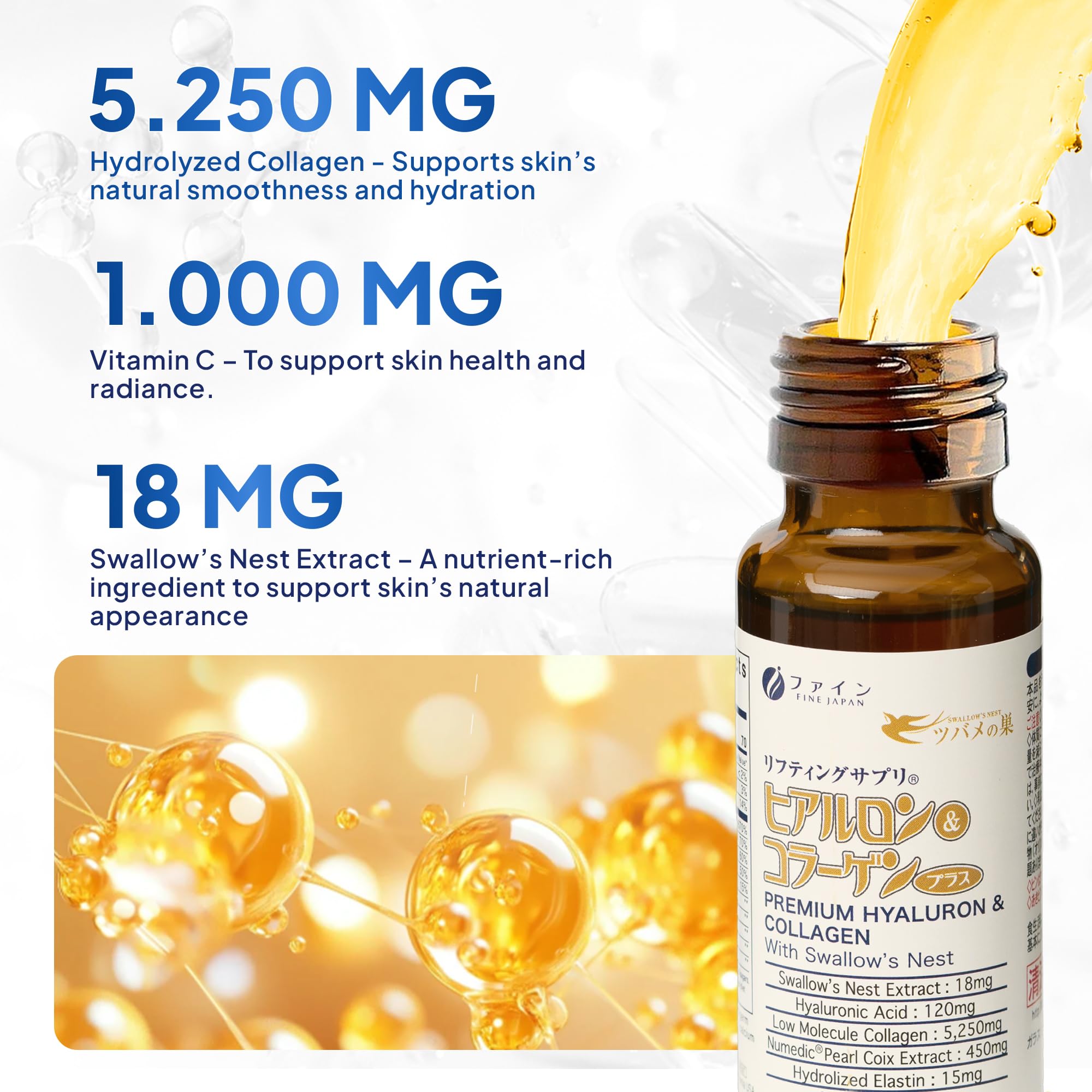 Hyaluronic acid boost graphic emphasizes moisture retention.