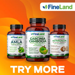 FineLand Amla packaging close-up highlighting clean, plant-based ingredients