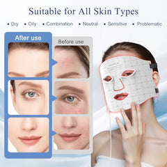 Fiogeo seven color LED modes offer personalized at-home skincare sessions.