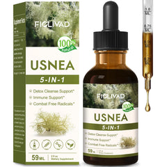 FIOLIVAD Herbal Tincture bottle with Usnea for detox support.