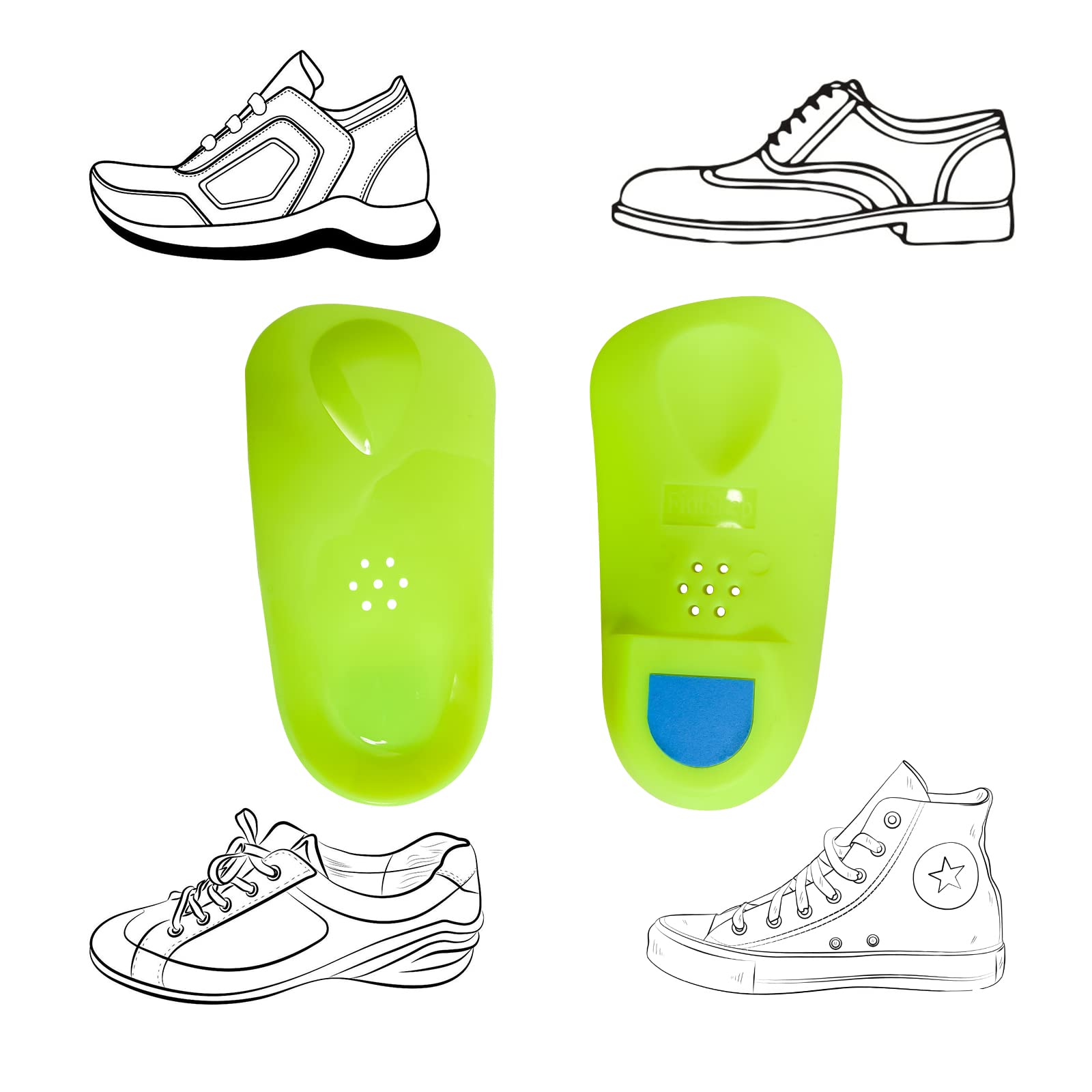 FiotSkep flat feet overpronation support in casual footwear