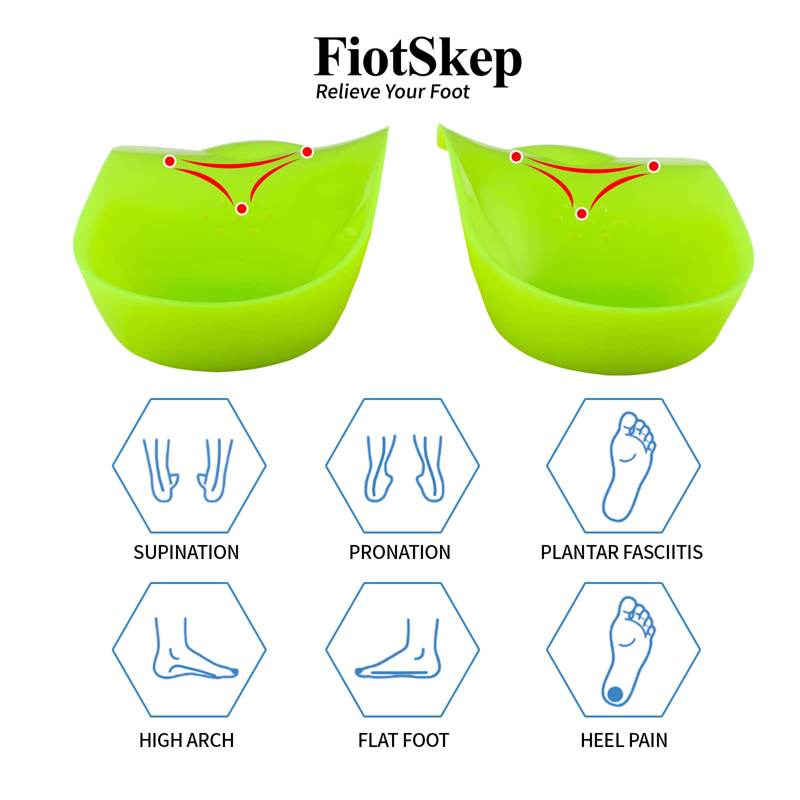 FiotSkep metatarsal pad close-up illustrating added ball-of-foot comfort