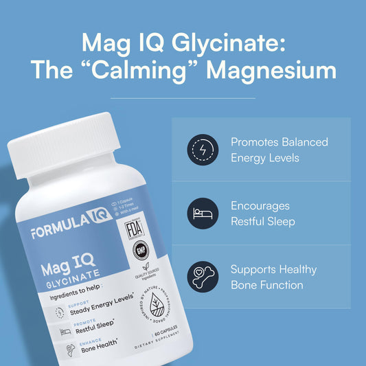 FIQ Mag IQ capsules designed for gentle digestion and stomach comfort.