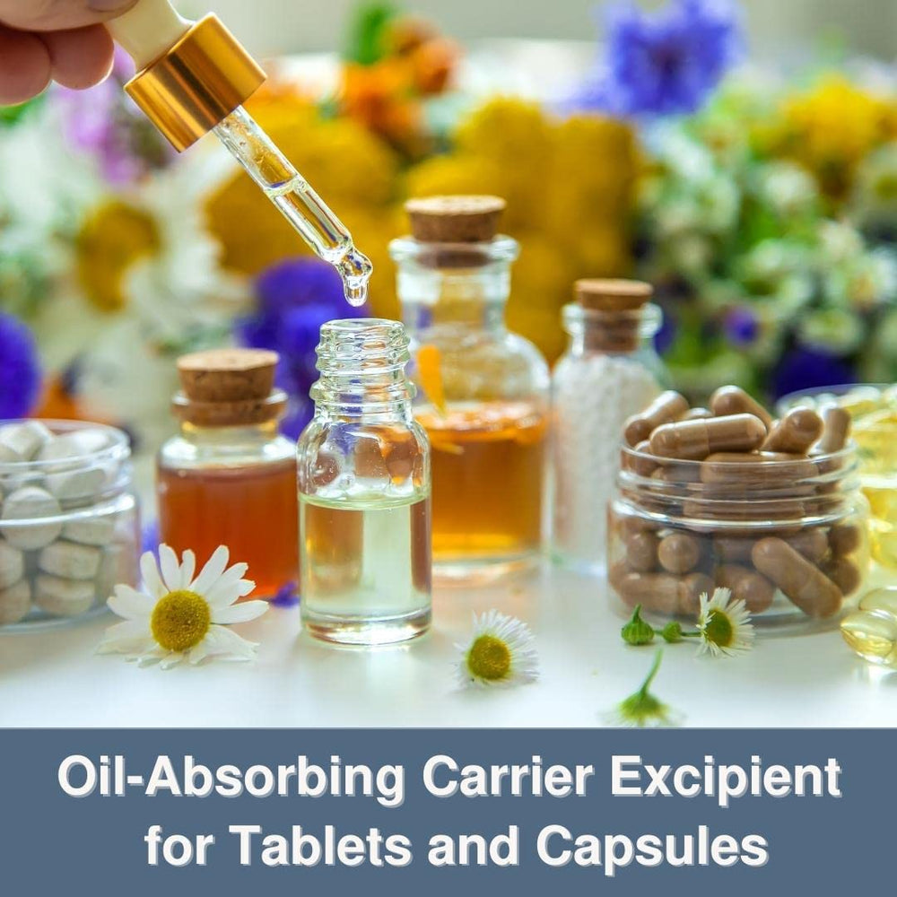 Firmaoil tablet-press setup illustrating smooth filler integration in capsules.