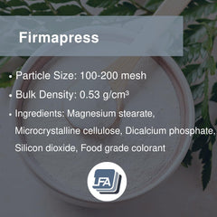 Firmapress tablet binder packaging supports rapid prototype tablet development.