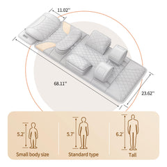 FIRRLUCO removable pillow enables adjustable neck comfort