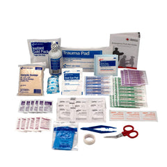 First Aid Only 106-piece refill pack contents for a 25-person kit.