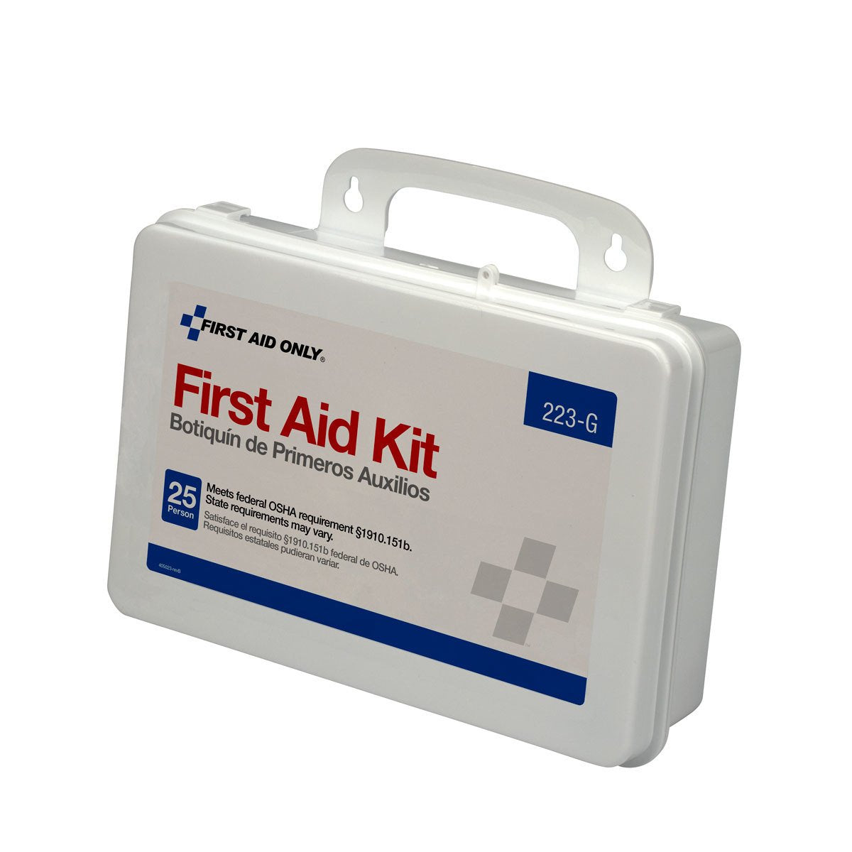 First Aid Only 223-G contents neatly organized for quick access