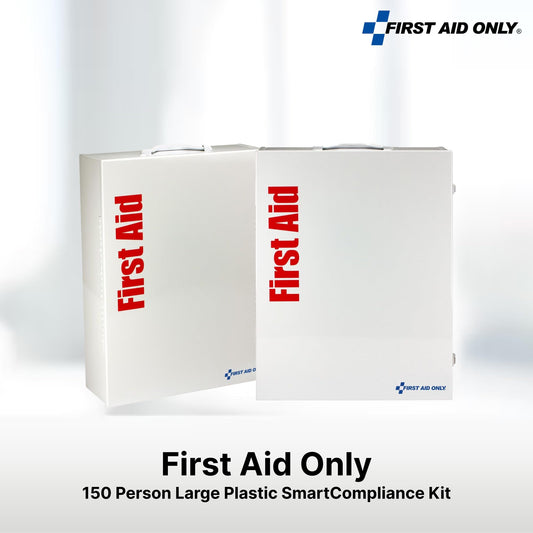 First Aid Only 226-U FAO organized compartments enable fast retrieval of bandages and antiseptics.