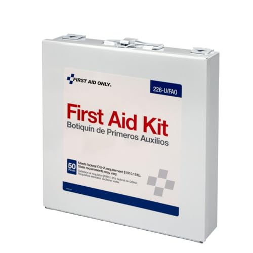 ANSI color coding boxes for quick access in the First Aid Only kit