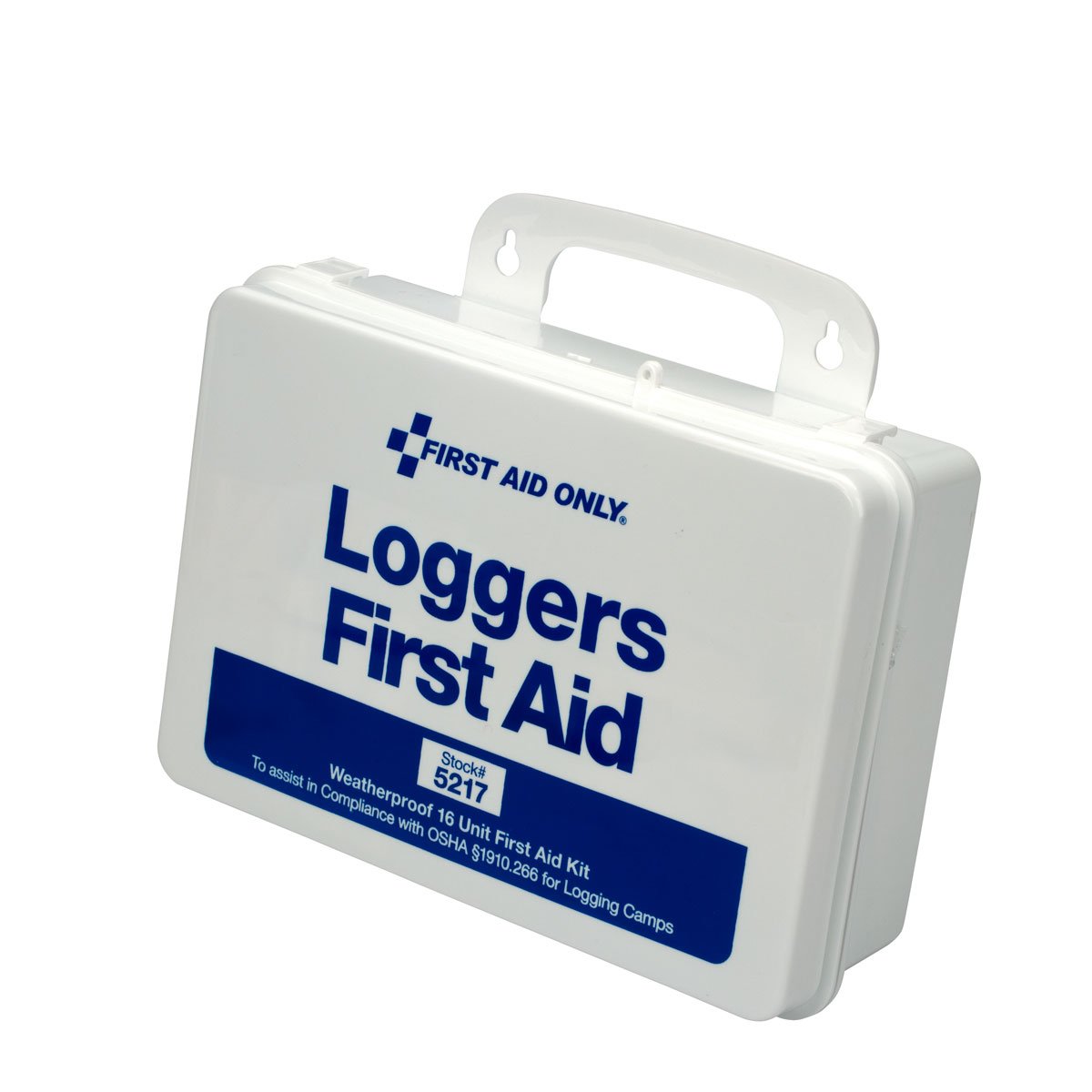 First Aid Only 5217 logger kit case ready for on-site emergencies.