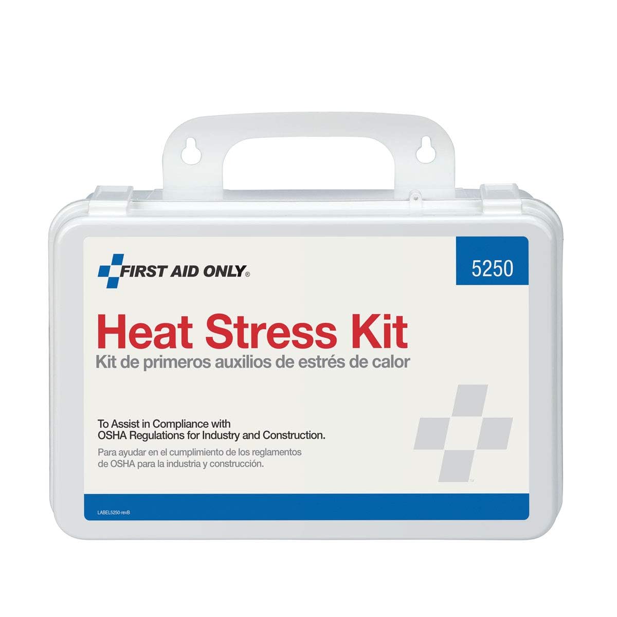 First Aid Only 5250 heat stress kit case with weatherproof design for outdoor worksites.