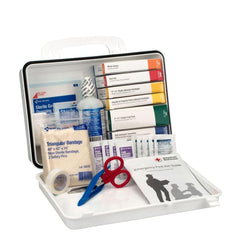 First Aid Only bandages and supplies ready for minor injuries.