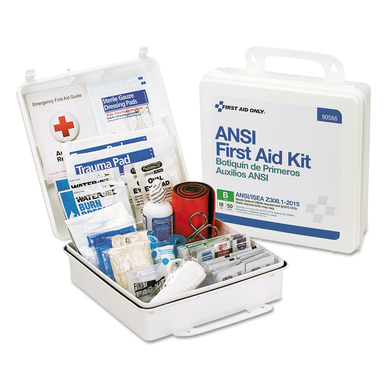 First Aid Only 90566 case front view for emergency readiness and quick access