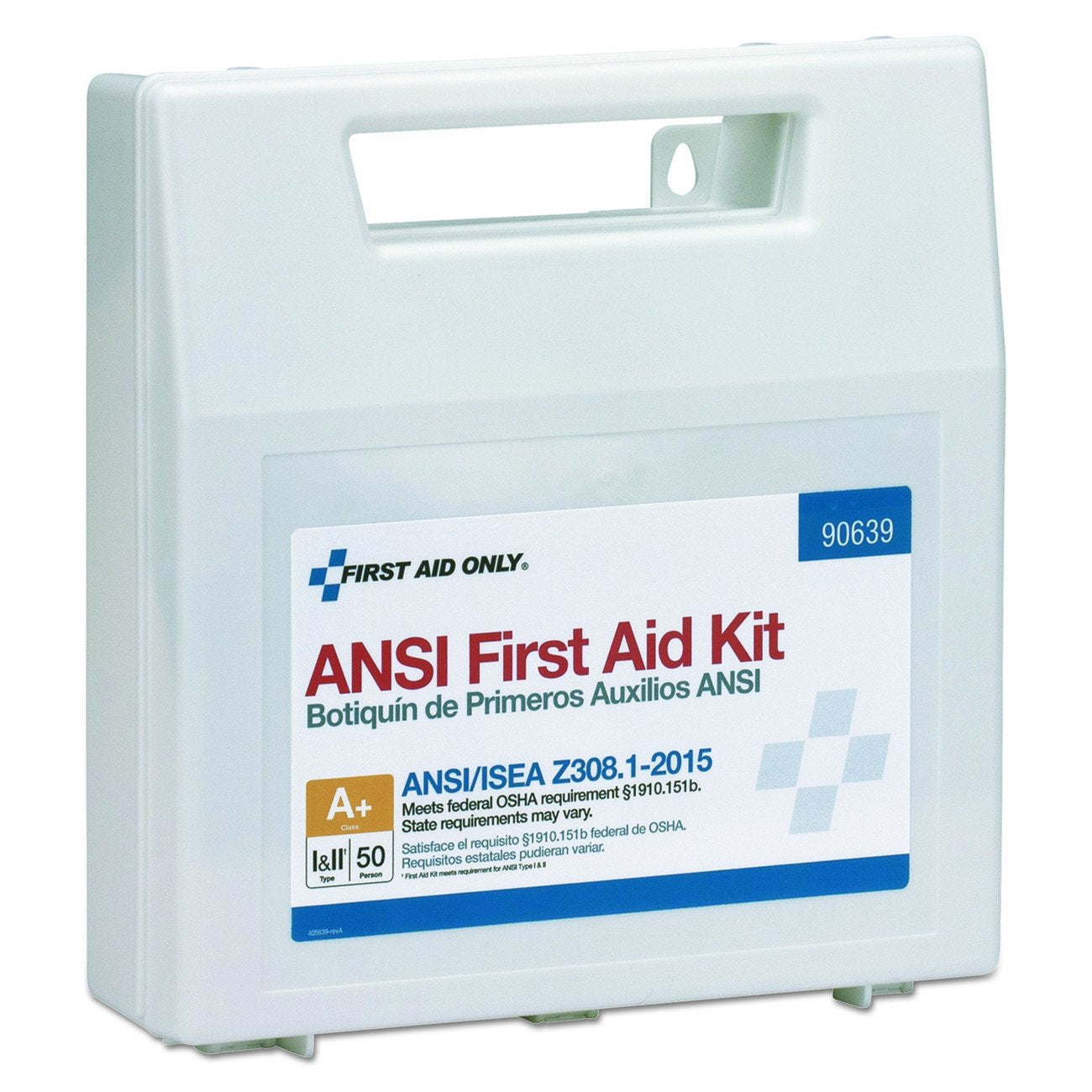 First Aid Only 90639 adhesive bandages and antibiotic ointment for wound care.