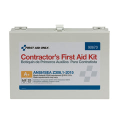 First Aid Only 90670 emergency kit in a metal case for quick access