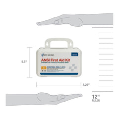 First Aid Only 90754 compact travel-ready kit fits in bags and desks.
