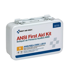 First Aid Only 90755 contents view, complete supplies for minor injuries ready at hand