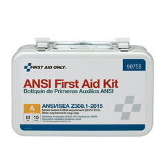 First Aid Only 90755 metal case close-up, showcasing sturdy storage for quick safety response