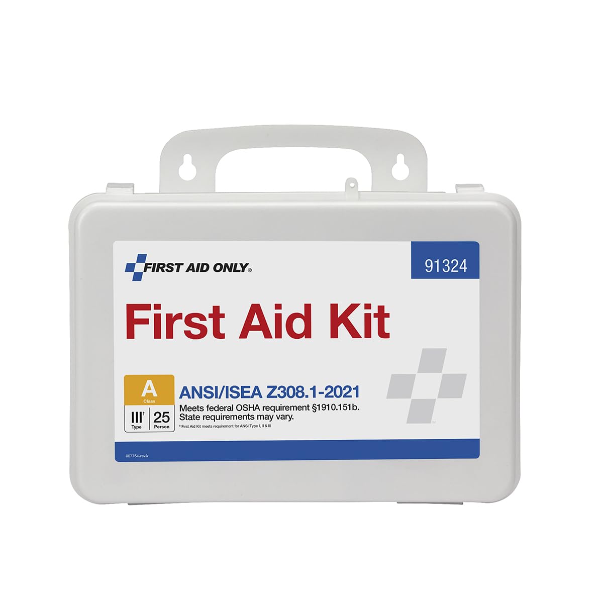 First Aid Only 91324 kit in a compliant emergency case.