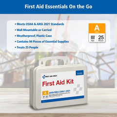 First Aid Only 91324 gauze, gloves, and scissors for versatile care.