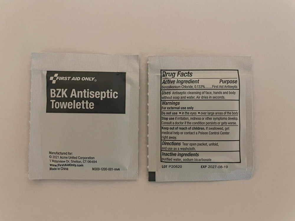 First Aid Only antiseptics in refill pack for clean, ready stations.