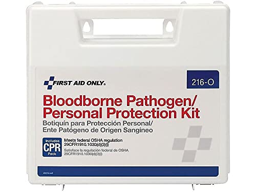First Aid Only biohazard scoop and bags keep disposal organized.