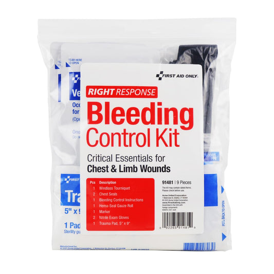 First Aid Only bleeding-control-kit-tourniquet with time marker enables quick, informed bleeding response.