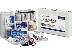 Compact kit fits vehicles and desks for quick access