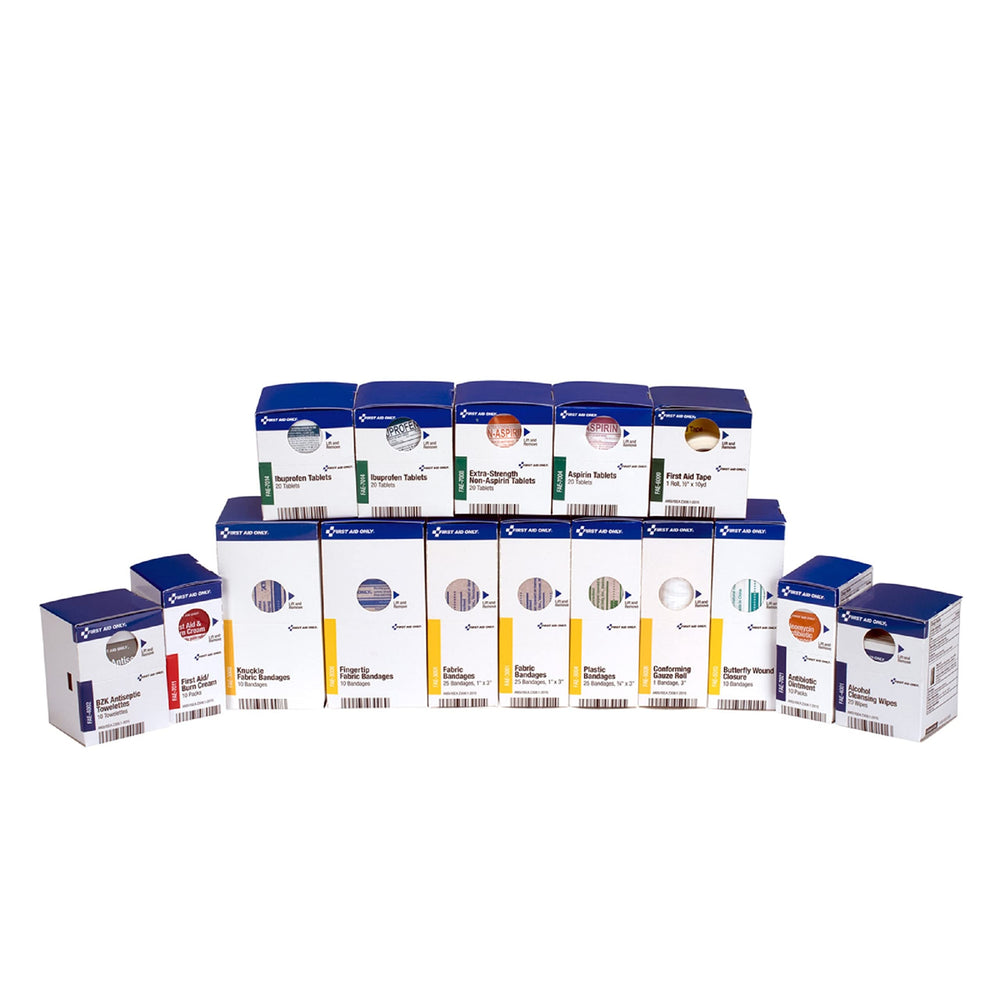 First Aid Only SmartCompliance 50-person refill pack ready for quick workplace restock