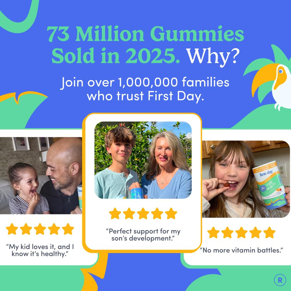 First Day gummies highlight immunity support and cognitive focus