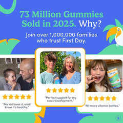 First Day gummies highlight immunity support and cognitive focus